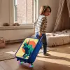 Hoornkrijger in de zon Kinderkoffer - Blauw klein -sfeer1