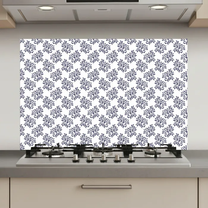 Oceaan - Koraal - Blauw - Wit keuken achterwand spatscherm klein 900 -3d_website