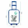 Olifant met blauwe ballon Kinderkoffer - Blauw klein -productfoto_formaten