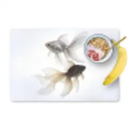Goudvissen - Modern - Wit Placemat vinyl groot -zzzproduct_Kitchenyeah-website