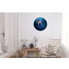 Kwal - Lichtgevend - Tentakels - Blauw Wandcirkel aluminium klein -woonkamer