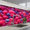 Frambozen - Bessen - Roze - Blauw keuken achterwand 2 middel 871 -3d_schuin