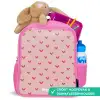 Hartjespatroon met roze kleuren Kinderrugzak - Roze middel -inhoud_NL