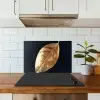 Bladeren - Black en gold - Luxe - Natuur - Planten keuken achterwand spatscherm klein -sfeer2