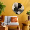 Cirkels - Schaduw - Abstract Wandcirkel Organisch Plexiglas middel -sfeer4