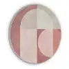 Figuren - Abstract - Roze Akoestische PET Vilt - Rond klein -3d