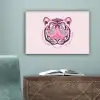 Tijger - Glitterzonnebril - Roze canvas 2cm klein -sfeer4