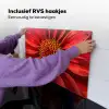 Close up - Bloem- Rood Inductie beschemer met haakjes klein -ky-ophangen-nl
