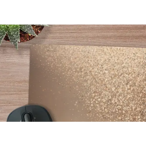 Bootje - Blaadjes - Goud - Water muismat rubber klein -closeup