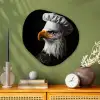 Arend -Amerika - Koksmuts - Vogel - Stoer Wandcirkel Organisch Aluminium middel -sfeer2