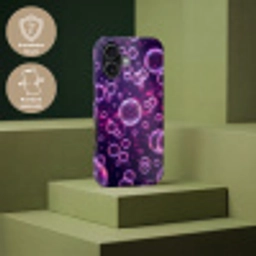 Paars - Bubbels - Schuim Toughcase MagSafe Apple iPhone 17 klein -USP_PrintM_DE