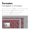 Bladeren - Patroon - Paars Muismat XXL klein 681 -sfeer5