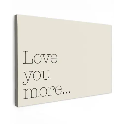 Minimalistisch - Love - Beige canvas 2cm klein -z3d