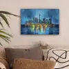 Skyline Toronto - Water - Stadslichten - Toren canvas 2cm klein -sfeer1