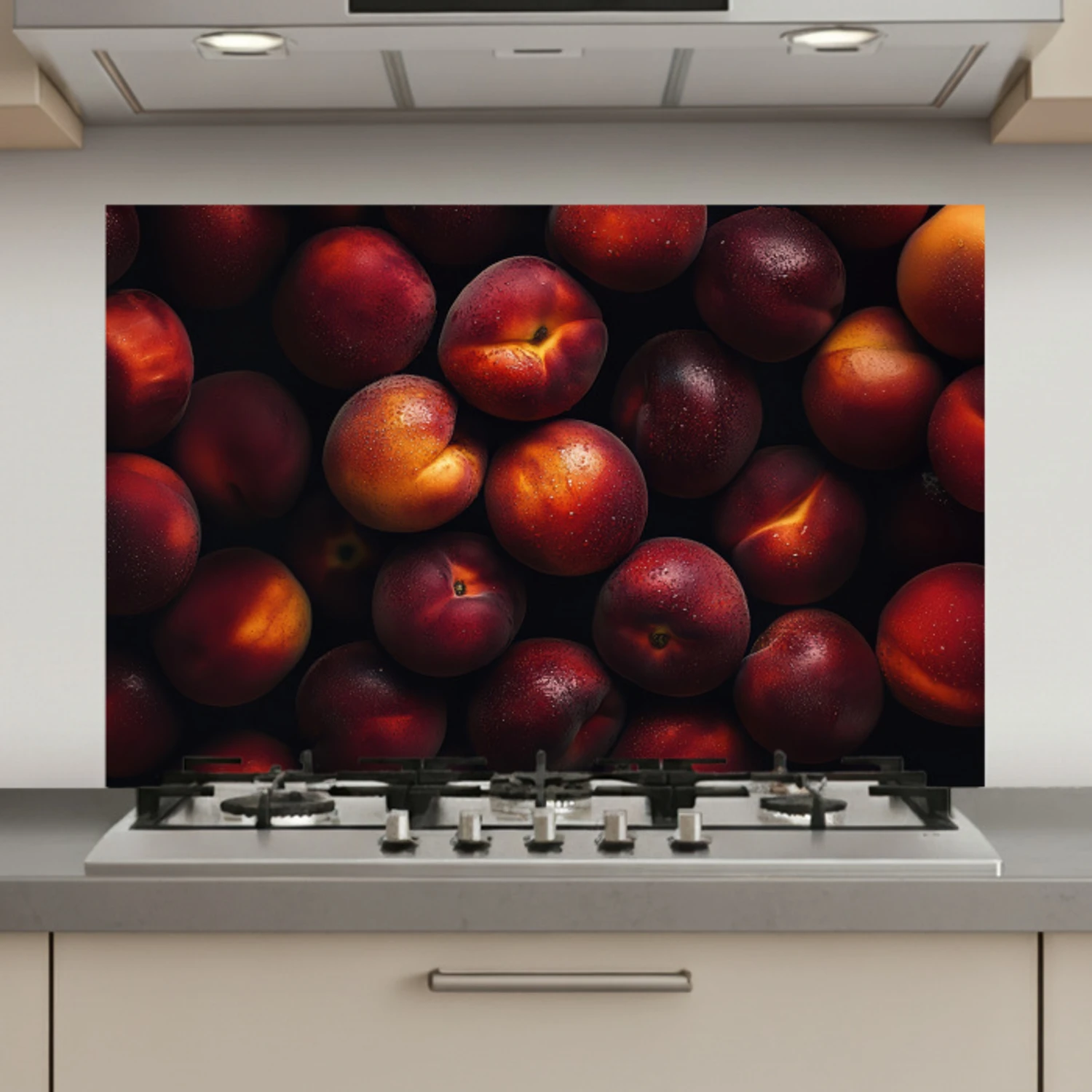 Fruit - Close up - Nectarines keuken achterwand spatscherm klein -3d_website