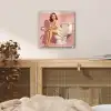 Roze - Retro - Vrouw plexiglas 5mm klein -sfeer4