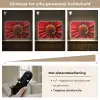 Close up - Bloem - Quote - Rood Light Box met batterij (Wandlamp) middel -USP_dimbaarNL