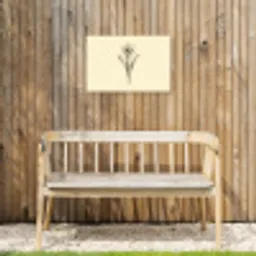 Zwart - Narcis - Illustratie Tuinposter op houten frame 2 cm dik klein -sfeer4