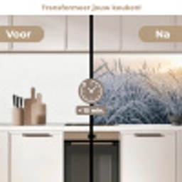 Rijp - Gras - Kristallen - Winter - Minimalistisch keuken achterwand 2 middel -voor-na2_NL