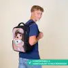 Meisje - Eenhoorn - Glitter Rugzak - Zwart middel -sfeer9_NL