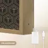 Zonnestraal - Zwart - Goud - Stippen Light Box met batterij (Wandlamp) middel 907 -USP_websiteoplaadbaarNL
