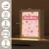 Hartjes - Patroon - Roze Light Box met kabel (Kinderlampje) klein -USP_NL