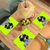 Vrouw - Sterrenhemel - Groen Placemat vinyl groot -zzsfeer5_Kitchenyeah-website