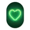 Neon - Groen - Licht Wandcirkel Ovaal Glas middel -3d