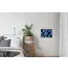 Bessen - Blauw - Fruit textielposter latten blank klein -woonkamer