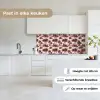 Tropisch - Geometrisch - Bordeauxrood keuken achterwand 2 middel 871 -sfeer4_NL