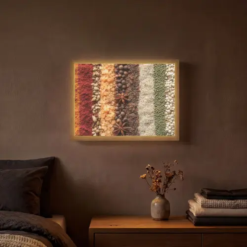 Banen - Verticaal - Kruiden - Variatie Light Box met batterij (Wandlamp) middel -sfeer4