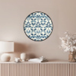Flora - Modern - Blauw Fotolijst rond zonder passe partout klein 856 -sfeer3