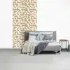 Modern - Abstract - Beige fotobehang vinyl groot 64 -slaapkamer