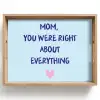 Moeder - Quote - Blauw Dienblad Rechthoek middel -z3d_shopping