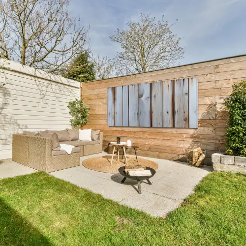 Hout - Planken - Verweerd Tuinposter op houten frame 2 cm dik xxl -sfeer2