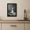 Sphynx - Kat - Dieren - Humor - Spaghetti - Zwart Wit KitchenYeah - Keuken - Fotolijst klein -sfeer2