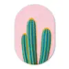 Cactussen - Modern - Pastel Wandcirkel Ovaal Forex klein -3d