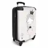 Prinses met zwart jurkje Koffer - NBS - Handbagage middel -productfoto_3d