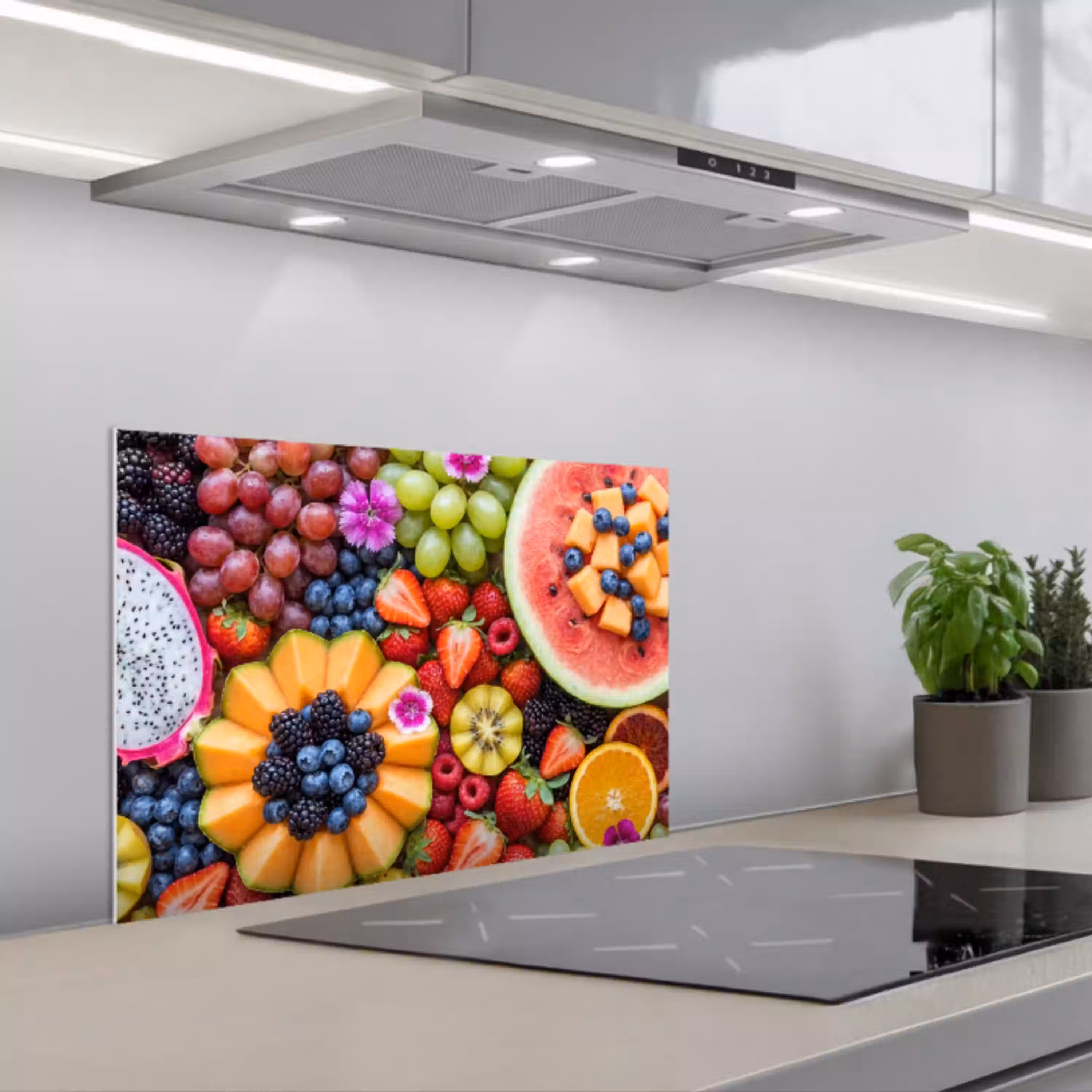 Fruit - Vers - Variatie - Eten - Kleurrijk keuken achterwand spatscherm klein -3d_schuin