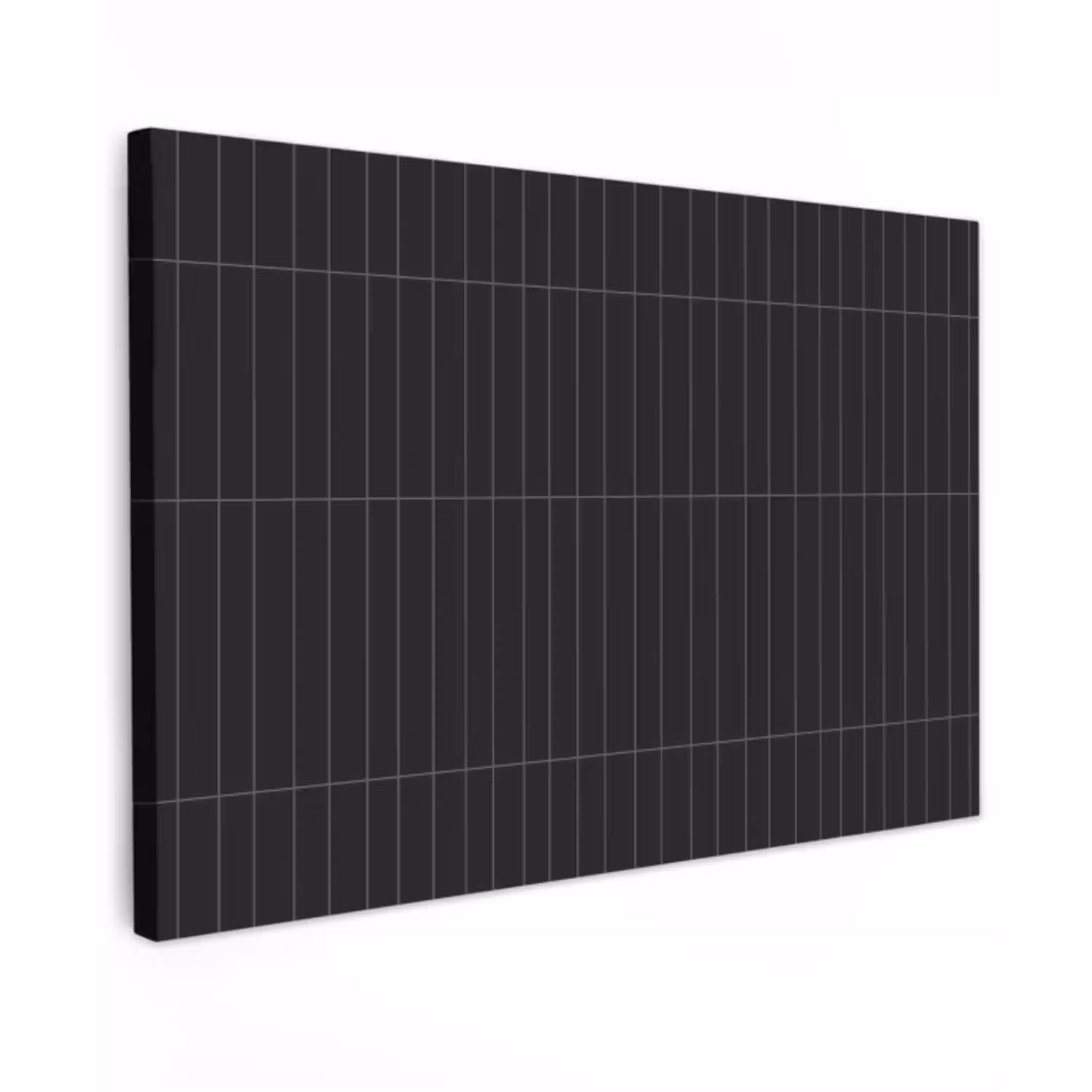 Verticaal - Wandtegel - Mat - Zwart canvas 2cm klein 34 -z3d