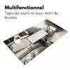 Eland - Auto - Gewei - Zwart - Wit Muismat XXL klein -zsfeer4_frans