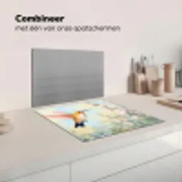 Kolibrie - Illustratie - Kleurrijk Inductie beschermer vinyl 3mm middel -wsfeer7_website