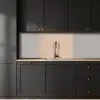Beige - Kleuren - Effen keuken achterwand 2 middel 865 -sfeer1