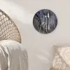 Lavendel - Lepel - Vork Wandcirkel kunststof plaat 5mm dik klein -sfeer5