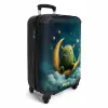 Groen monster op de maan NBS - Handbagage koffer - Kinderen Unisex middel -productfoto_3d
