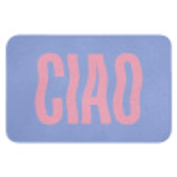 Ciao - Roze - Blauw - Golvend Badmat klein -3d