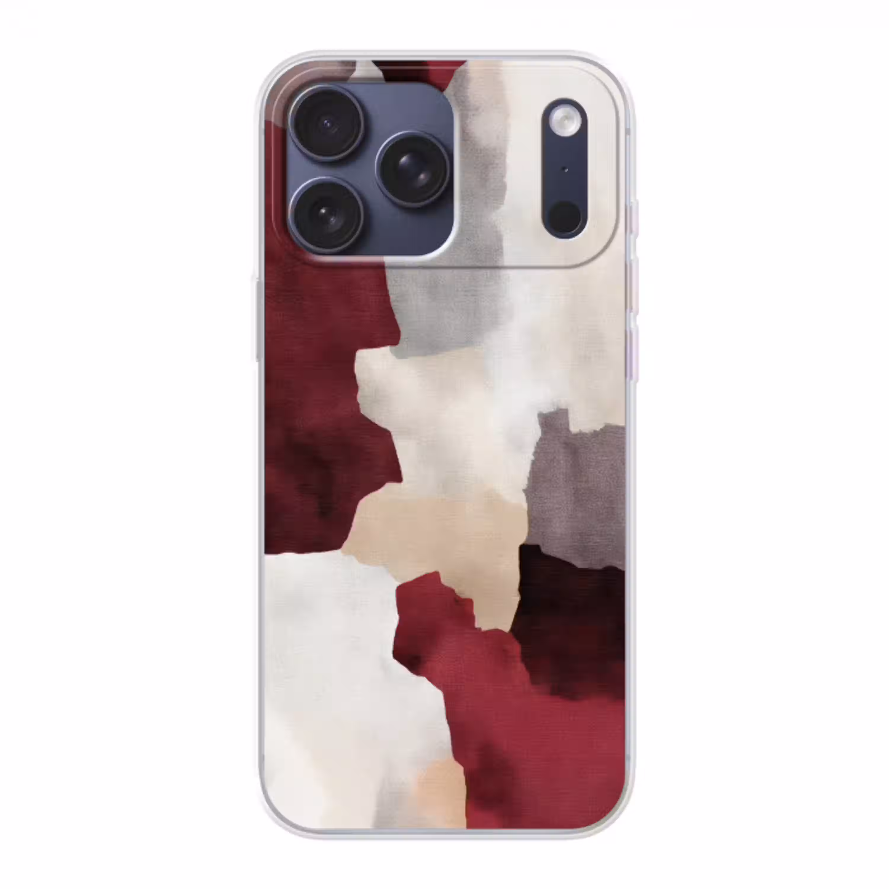 Abstract - Kleurbakken - Rood Telefoonhoesje iPhone 17 Pro Max klein -3d