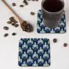 Modern - Patroon - Blauw onderzetter kurk middel 366 -sfeer2