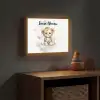 Luipaard - Dier - Kinderen Light Box met batterij (Wandlamp kind) middel -sfeer5_kind