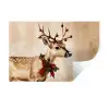Gewei - Kerst - Rendier - Rood Muursticker klein -3d